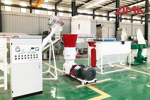 100kg/h production line pellet machine Feed size 4 mm kenya